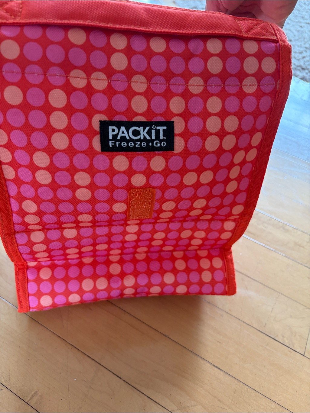 Packit Kids Polka Dot Pink Lunch Pouch — image 4 of 4